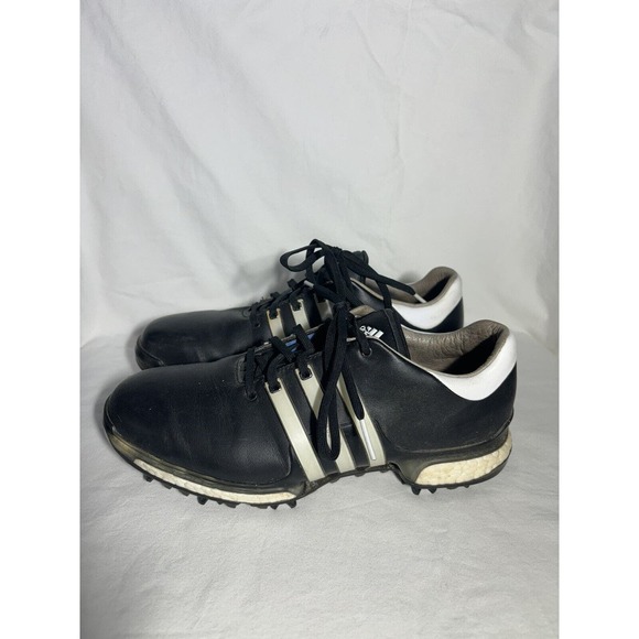 Adidas Adipower Boost Core Golf Shoes Q46753 Men's Size 9.5 US Black Gray N3 - Picture 1 of 7